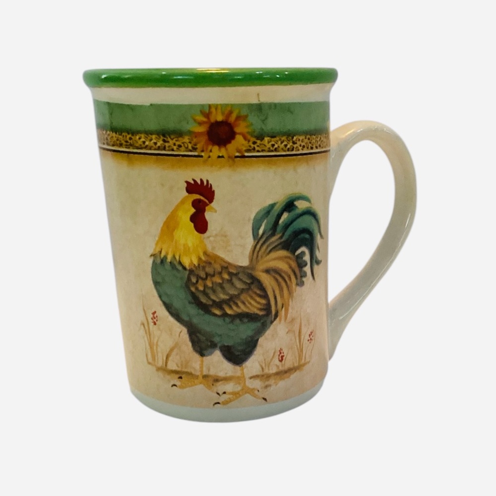 Rooster Coffee Mug Gibson Country Farmhouse Ceramic Tea Cup - Picture 5 of 5